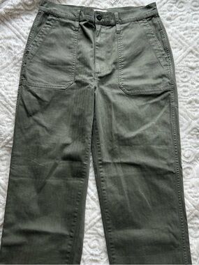 Madewell Utility Cargo Pants in Army Green NWT